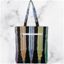 Pencil colorfull pattern Double Zip Up Tote Bag View2