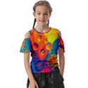 Colorfull pattern Kids  Butterfly Cutout Tee View1
