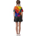 Colorfull pattern Kids  Butterfly Cutout Tee View2