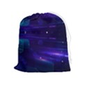 Abstract Colorful Pattern Design Drawstring Pouch (XL) View1
