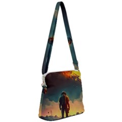 Leadership Alien Soldier Warrior Fantasy Zipper Messenger Bag