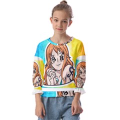 Nami Lovers Money Kids  Cuff Sleeve Top