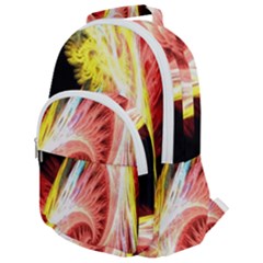 Fractalflowers Rounded Multi Pocket Backpack by Sparkle