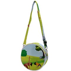 Mother And Daughter Y Crossbody Circle Bag by SymmekaDesign