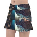 Peacock Bird Feathers Colorful Texture Abstract Classic Tennis Skirt View1