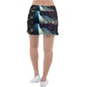 Peacock Bird Feathers Colorful Texture Abstract Classic Tennis Skirt View2