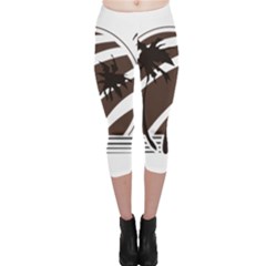 Palm Tree Design-01 (1) Capri Leggings 