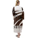 Palm Tree Design-01 (1) Maxi Velour Kimono View2