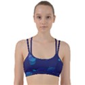 Abstract Blue Texture Space Line Them Up Sports Bra View1
