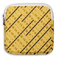 Background Yellow Background Mini Square Pouch