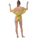 Background Yellow Background Drape Piece Swimsuit View2