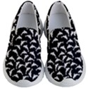 Dolphins Fish Pattern Ocean Sea Fins Aquatic Kids Lightweight Slip Ons View1