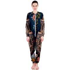 Easter Bunny Rabbit Flowers Easter Happy Easter Onepiece Jumpsuit (ladies)