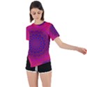 Geometric Pattern Line Art Kaleidoscope Symmetry Asymmetrical Short Sleeve Sports Tee View1