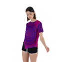 Geometric Pattern Line Art Kaleidoscope Symmetry Asymmetrical Short Sleeve Sports Tee View2