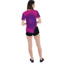 Geometric Pattern Line Art Kaleidoscope Symmetry Asymmetrical Short Sleeve Sports Tee View4