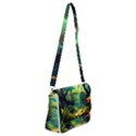 Jungle Rainforest Tropical Forest Jungle Scene Shoulder Bag with Back Zipper View1