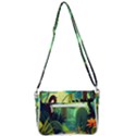 Jungle Rainforest Tropical Forest Jungle Scene Shoulder Bag with Back Zipper View3