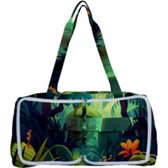 Jungle Rainforest Tropical Forest Jungle Scene Multi Function Bag