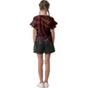 Fractal Pattern Geometric Pattern Kids  Cut Out Flutter Sleeves View2