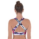 Floral Skeletons Cross Back Sports Bra View2