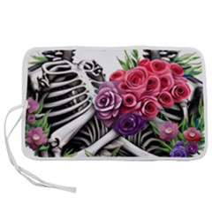 Gothic Floral Skeletons Pen Storage Case (s) by GardenOfOphir