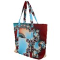 Fractal Spiral Art Math Abstract Zip Up Canvas Bag View1