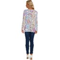 Pusheen Carebears Bears Cat Colorful Cute Pastel Pattern Long Sleeve Crew Neck Pullover Top View4