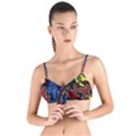 Bears Colors Dead Head Deadhead Grateful Dead Tie Up Cut Bikini Top View1