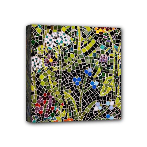 Mosaic Background Pattern Texture Mini Canvas 4  X 4  (stretched)
