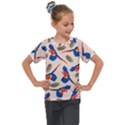 Bird Animals Parrot Pattern Kids  Mesh Piece Tee View1