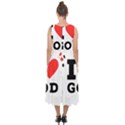 I love god Midi Tie-Back Chiffon Dress View2