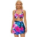 5424430 Vintage Style Bikini Top and Skirt Set  View1
