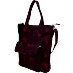Folding Fan Seamless Pattern Shoulder Tote Bag