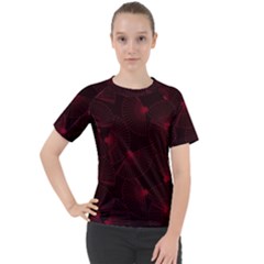 Folding Fan Seamless Pattern Women s Sport Raglan Tee