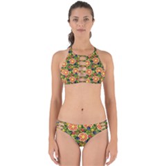 Fruits Star Blueberry Cherry Leaf Perfectly Cut Out Bikini Set
