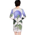 Blue Hydrangea Flower Painting Vintage Shabby Chic Dragonflies Long Sleeve Nightdress View2