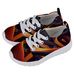 Swirls Abstract Watercolor Colorful Kids  Lightweight Sports Shoes