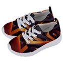 Swirls Abstract Watercolor Colorful Kids  Lightweight Sports Shoes View2