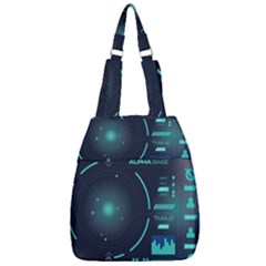 Sci Fi Computer Screen Center Zip Backpack