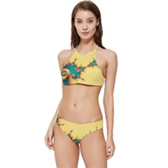 Fractal Art Fractals Digital Art Banded Triangle Bikini Set
