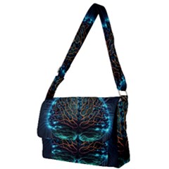 Brain Mind Technology Circuit Board Layout Patterns Full Print Messenger Bag (l)