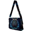 Brain Mind Technology Circuit Board Layout Patterns Full Print Messenger Bag (L) View2