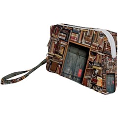Books Wristlet Pouch Bag (small)