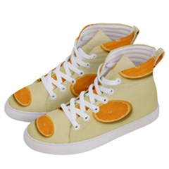 Fruite Orange Women s Hi-top Skate Sneakers