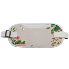 Watercolor Flower Rounded Waist Pouch by artworkshop
