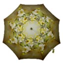 Watercolor Yellow And-white Flower Background Hook Handle Umbrellas (Large) View1