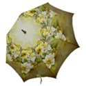 Watercolor Yellow And-white Flower Background Hook Handle Umbrellas (Large) View2