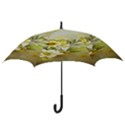 Watercolor Yellow And-white Flower Background Hook Handle Umbrellas (Large) View3