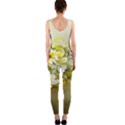 Watercolor Yellow And-white Flower Background One Piece Catsuit View2